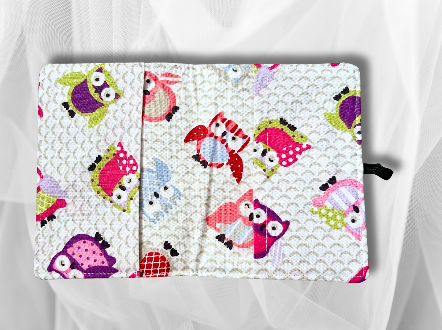 Passport cover, passport holder, passport wallet, Owls