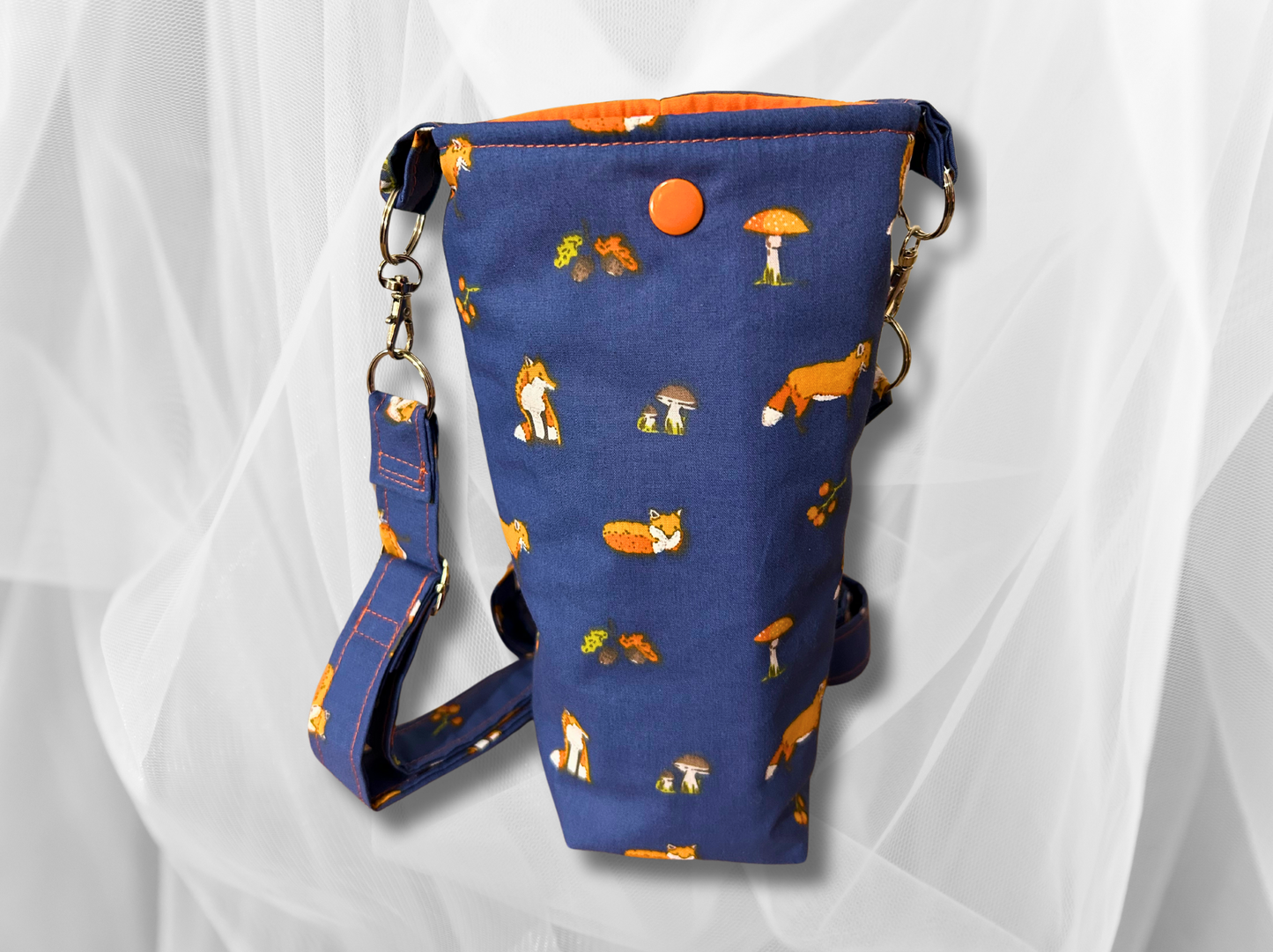 Bottle bag, travel bottle bag, water bottle bag, hiking bag, dog walking bag, across body bag,