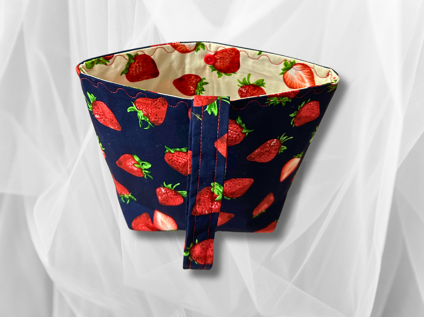 Car tidy, Car bin, car accessories, car gift, new driver gift, storage bag, household storage, Strawberry, Mothers day gift, Valentines gift