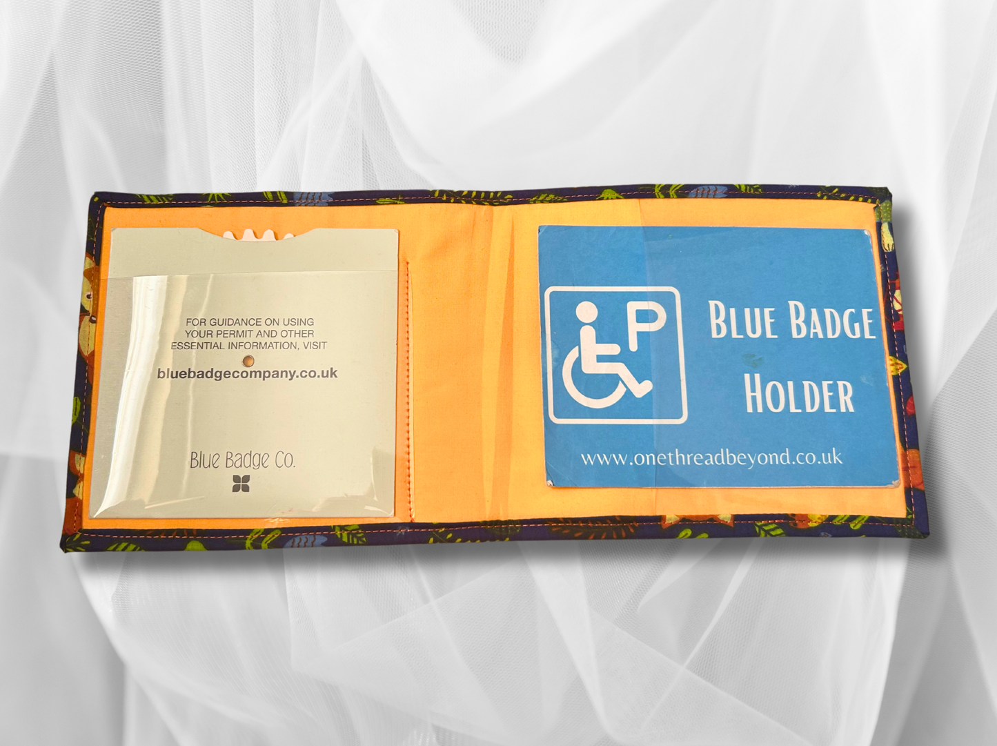 Blue Badge holder, Disabled parking permit holder, Fox blue badge holder, Fabric blue badge holder,