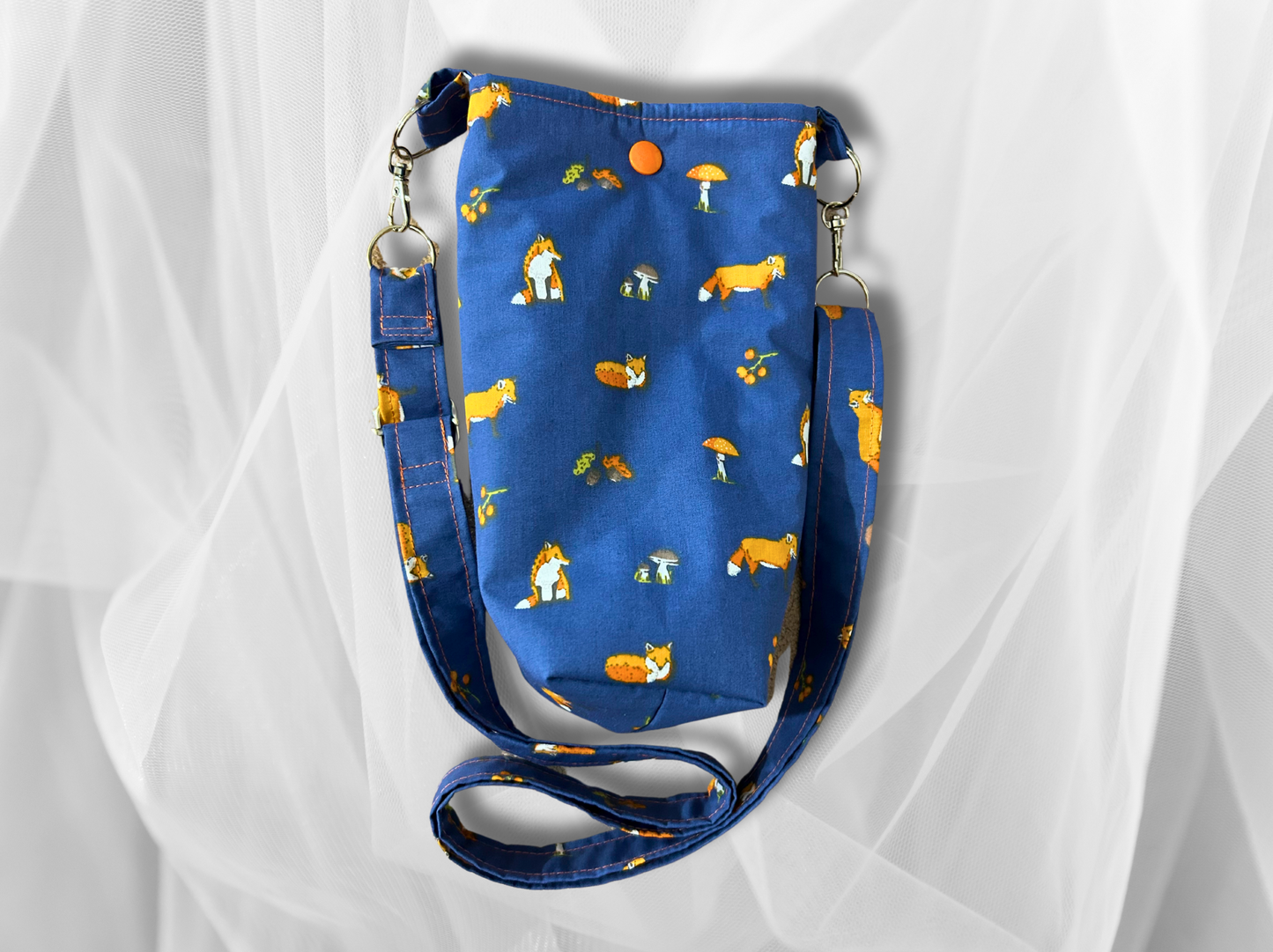 Bottle bag, travel bottle bag, water bottle bag, hiking bag, dog walking bag, across body bag,