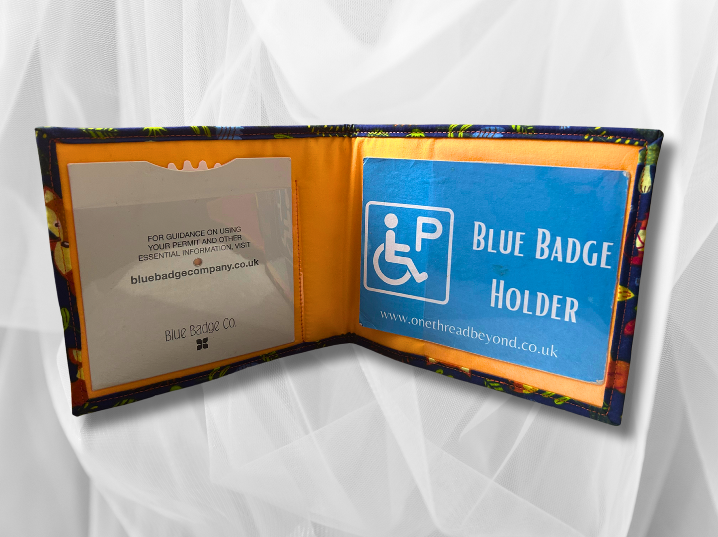 Blue Badge holder, Disabled parking permit holder, Fox blue badge holder, Fabric blue badge holder,