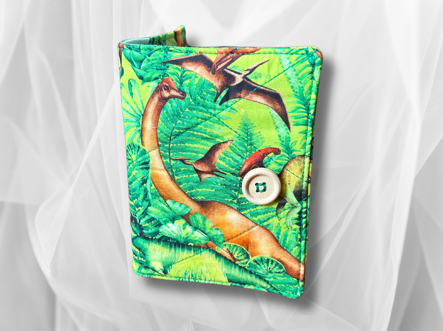 Passport cover, passport holder, passport wallet, Dinosaurs