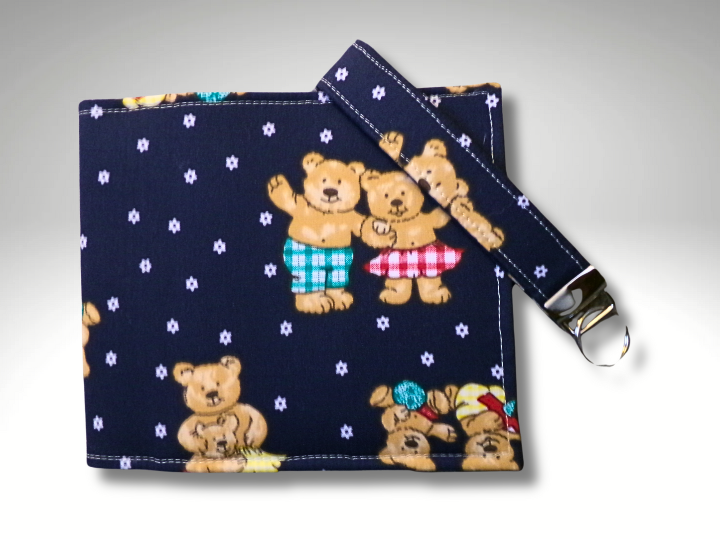 Blue Badge holder, Disabled parking permit holder, Teddy Bear blue badge holder, Fabric blue badge holder, Key Fob