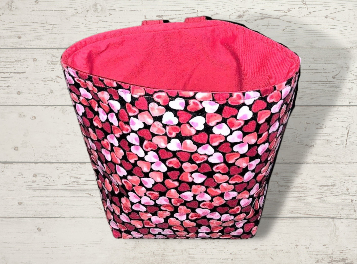 Car tidy, Car bin, car accessories, car gift, storage bag, new driver gift, household storage, hearts, mothers day, valentines day gift